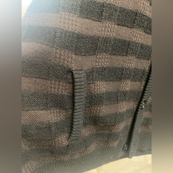 ARMANI COLLEZIONI wool blend cardigan sweater - Picture 4 of 9